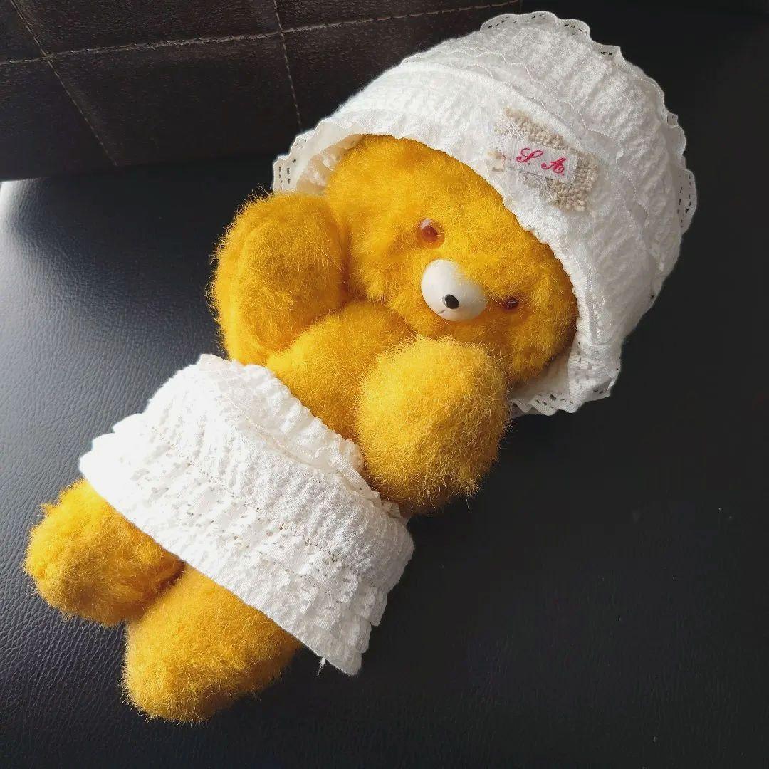 DDRベア/ベルリンベア/ヴィンテージ テディベア/イエロー系 - メルカリ