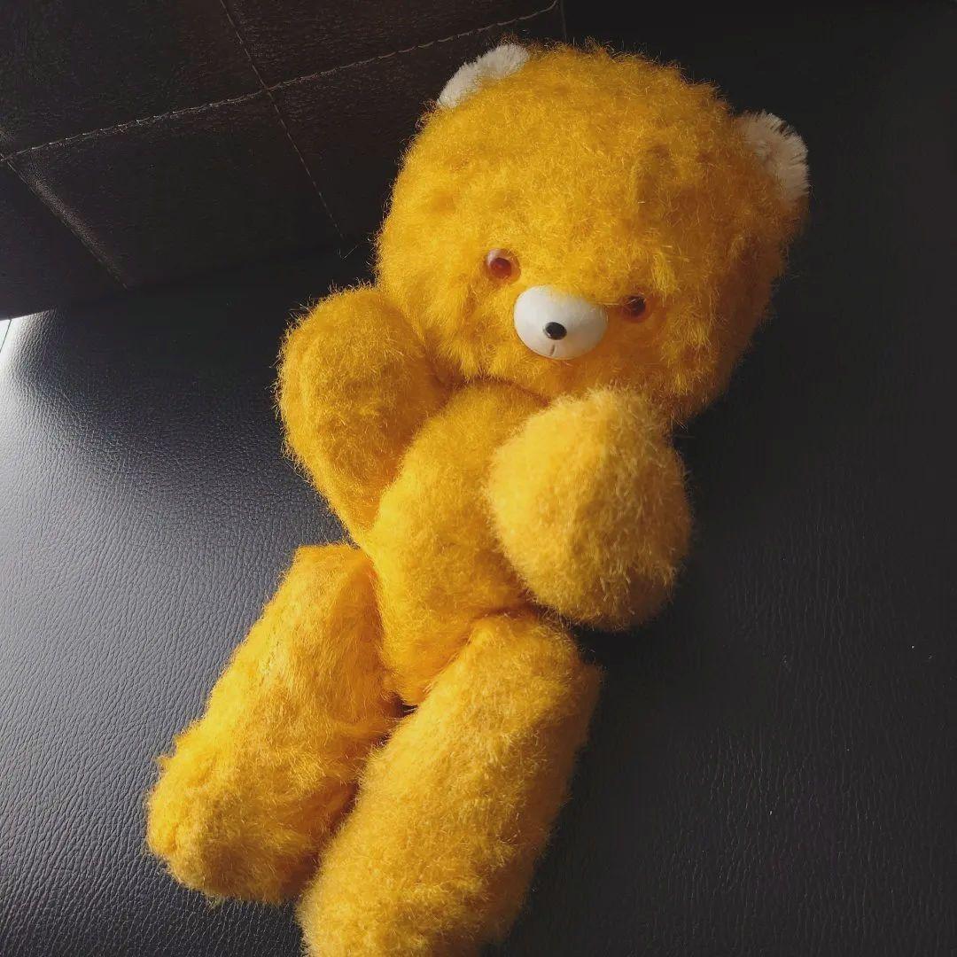DDRベア/ベルリンベア/ヴィンテージ テディベア/イエロー系 - メルカリ