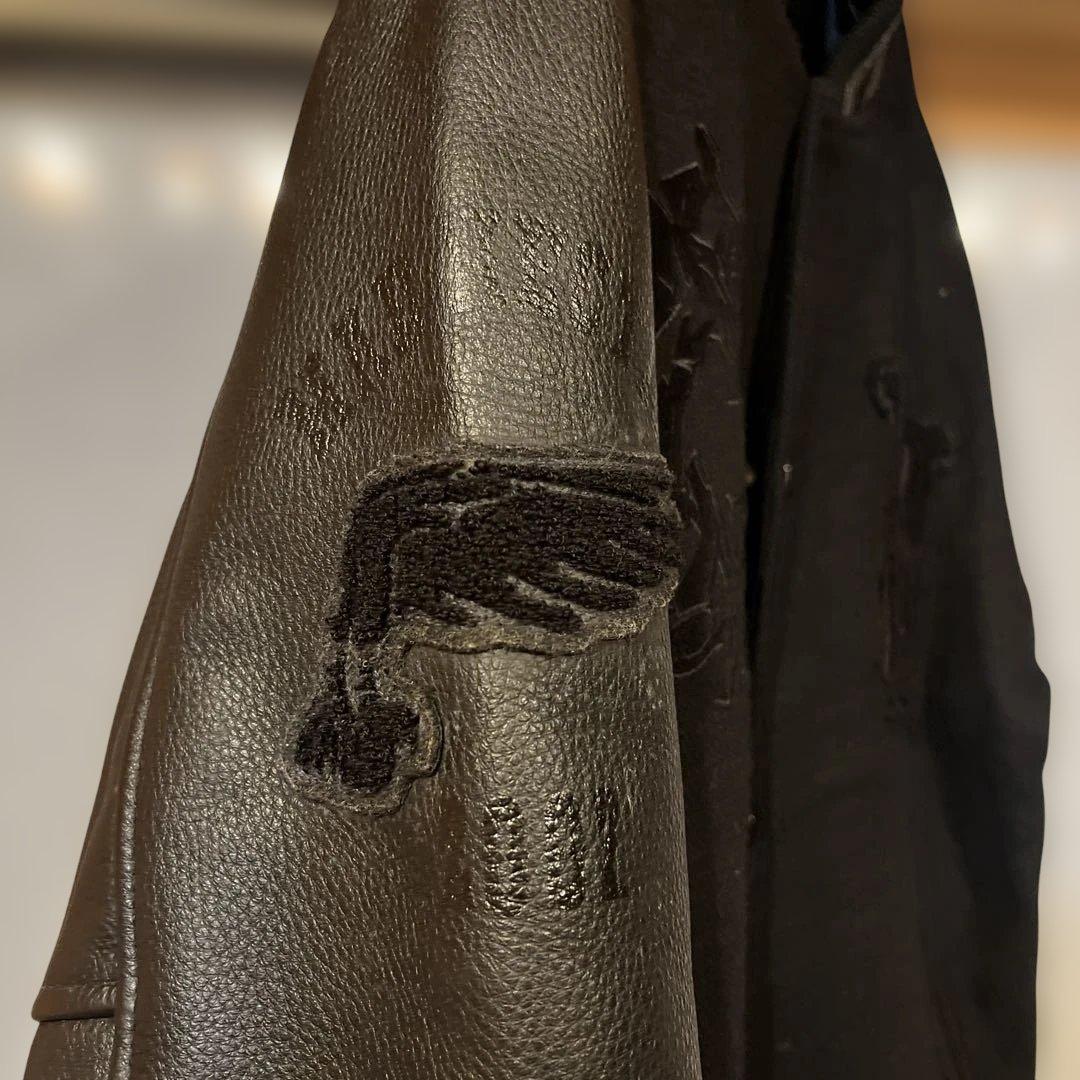 hectic ヘクティク 袖レザー スタジャン L 名作 - メルカリ