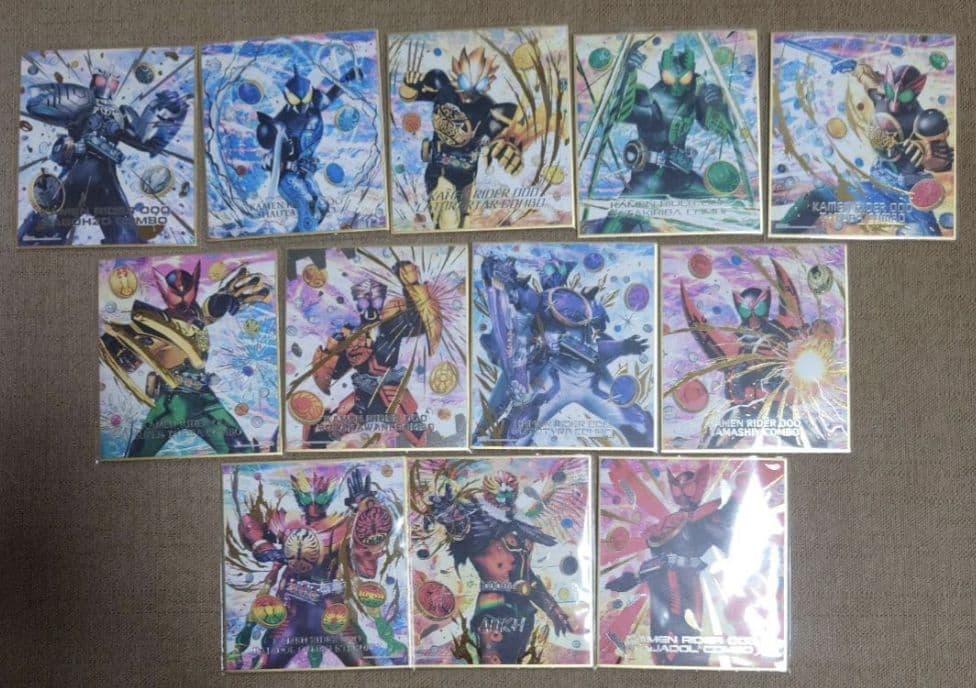 仮面ライダーオーズ 色紙 コンプ