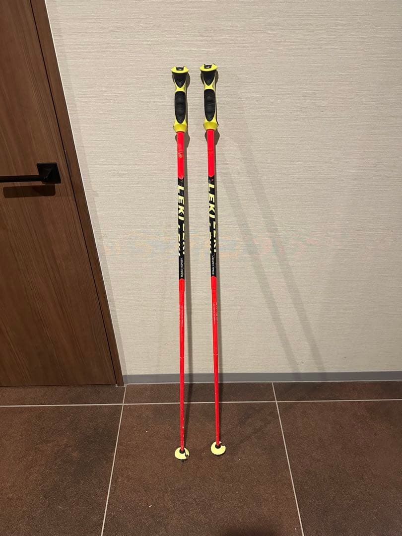 Leki カーボン製スキー用ストック 120cm LEKI（レキ） スキーポール ワールドカップレーシング WORLDCUP RACING