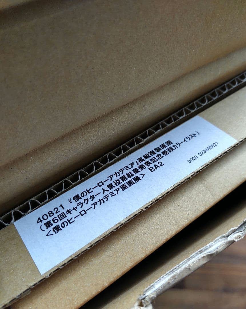 僕のヒーローアカデミア 高級複製原画 第6回キャラクター人気投票結果