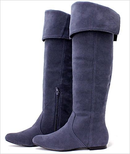 ★ランダ★ブルー★RANDA★ロングブーツ★ スエード