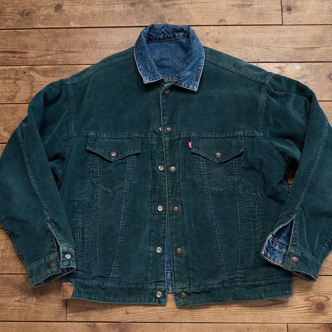 リーバイス 80s USA製 リバーシブル コーデュロイ M ヴィンテージ