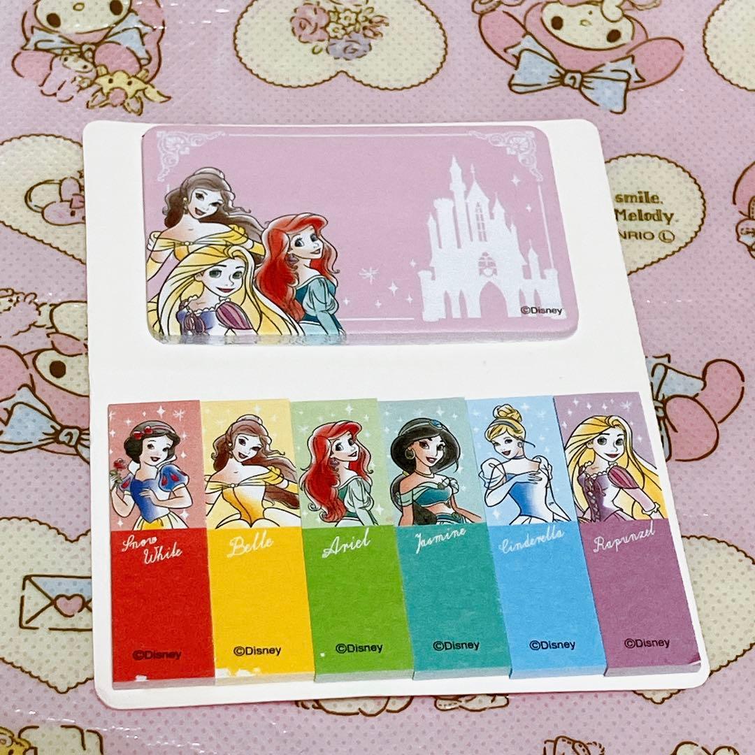 ディズニープリンセス ブック型付箋 ふせん 文房具 メモ帳 - メルカリ