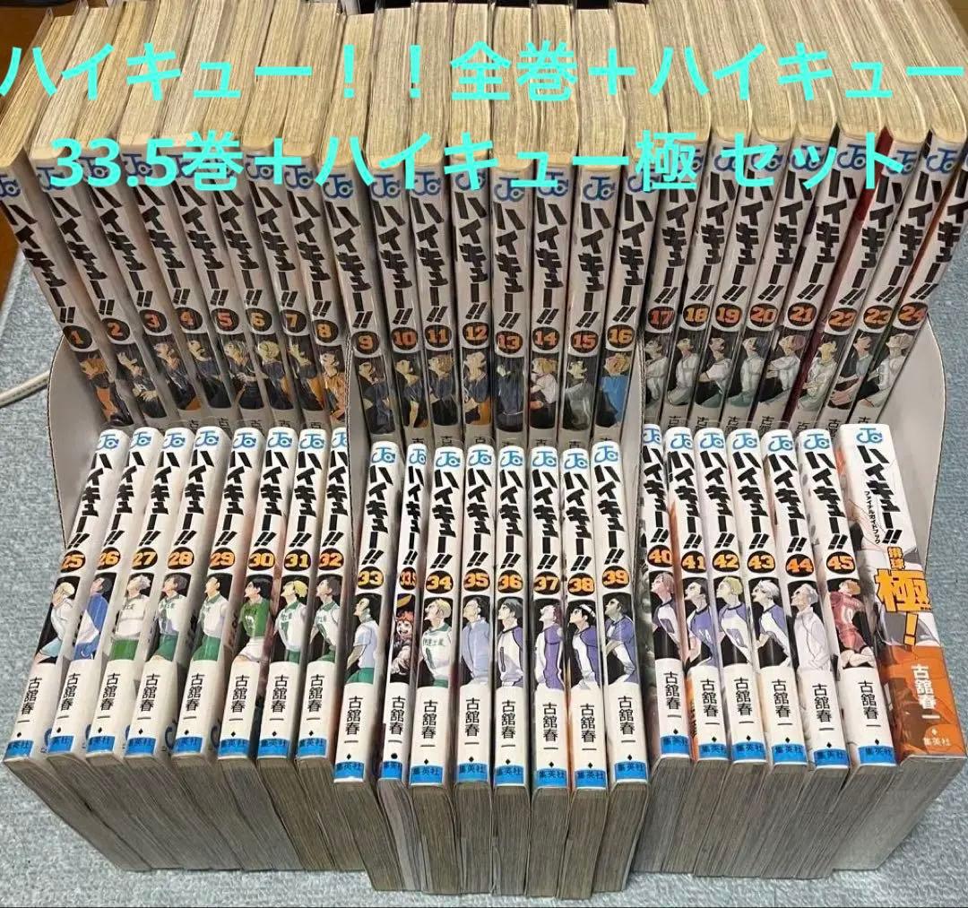 ハイキュー 全巻 全巻セット 1~45＋2冊 33.5巻 ハイキュー極 47冊