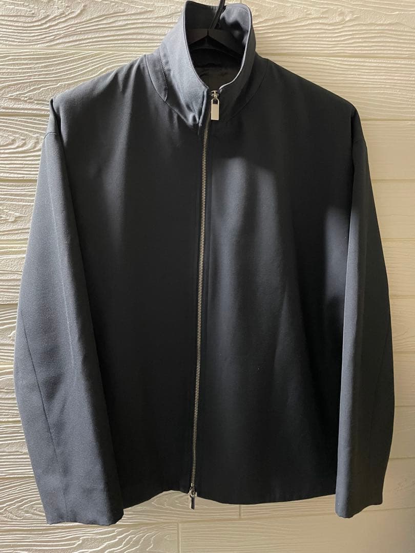 パブリックトウキョウ 含浸ウールギャバダブルジップブルゾン グレー