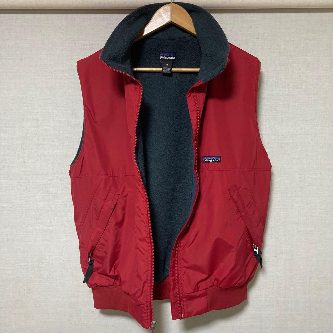 【希少品】90s パタゴニア ダウンベスト シェルドシンチラ レッド M