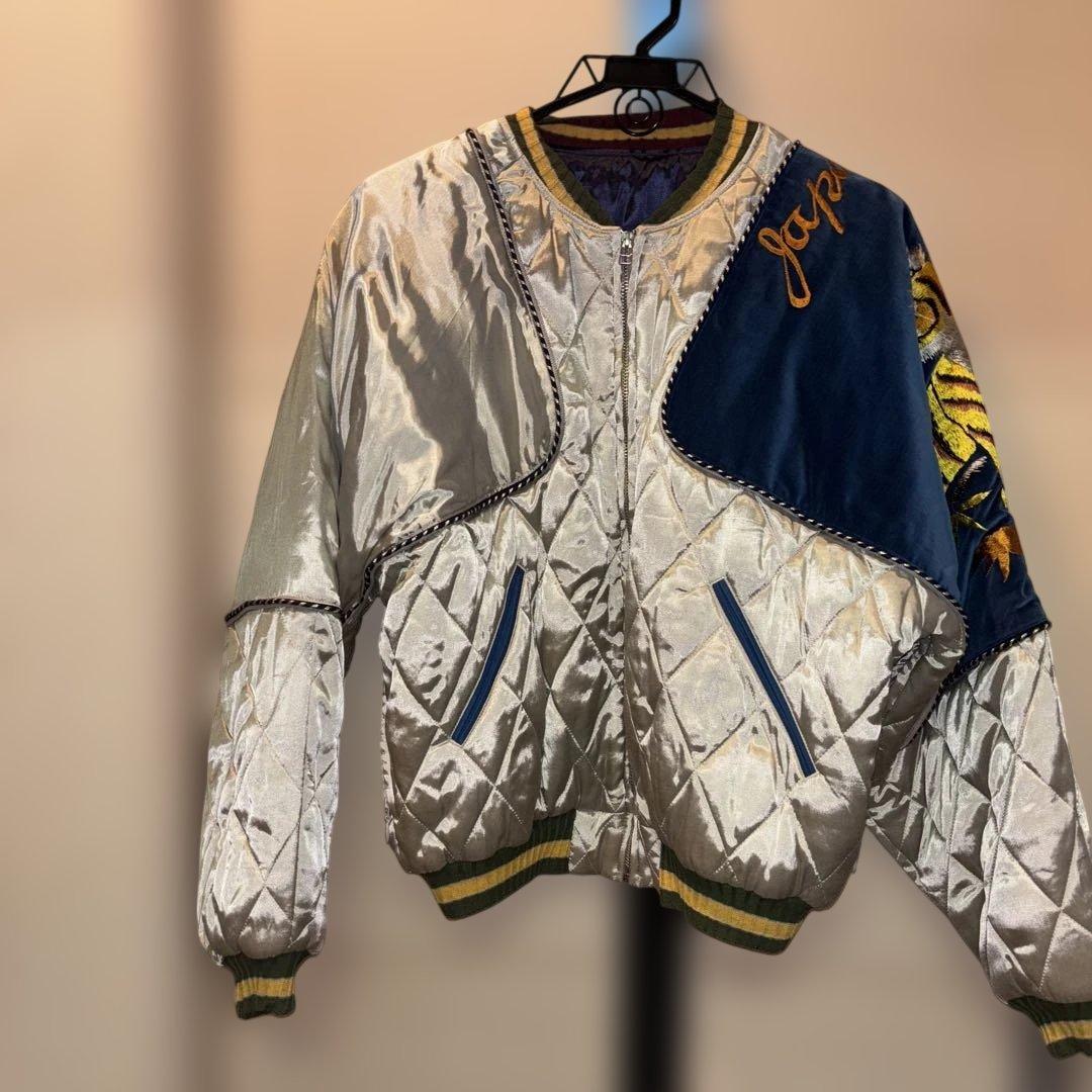 キャピタル　kapital サテンスカジャン虎刺繍