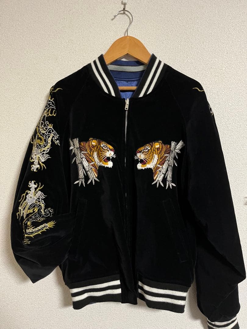 hoshihime 星姫 スカジャン リバーシブル 竹虎 別珍 刺繍 M 日本製