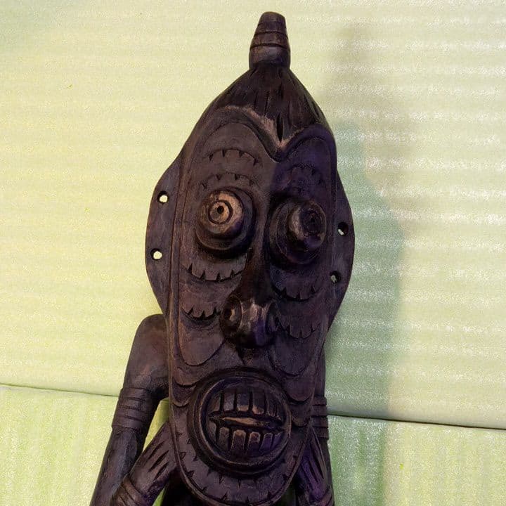 パプアニューギニア 木彫像 オブジェ 木製 木彫り 雑貨 インテリア