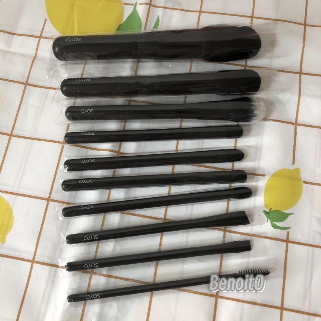 SOYO メイクブラシ ディスカバーフルセット（10本➕ケース付き
