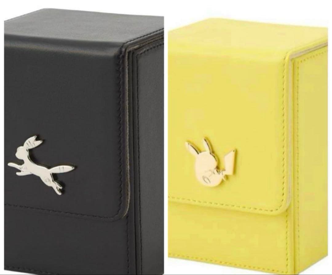 新品】ブラッキー ピカチュウ 本革フリップデッキケース ポケモン