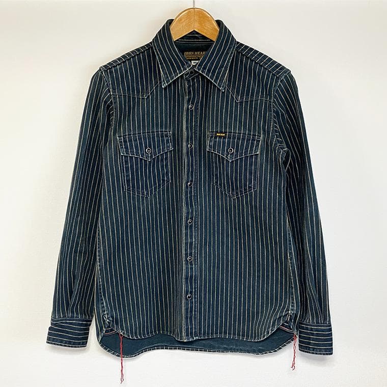 アイアンハート IHSH-62 ウォバッシュ ウエスタンシャツ ブルー S