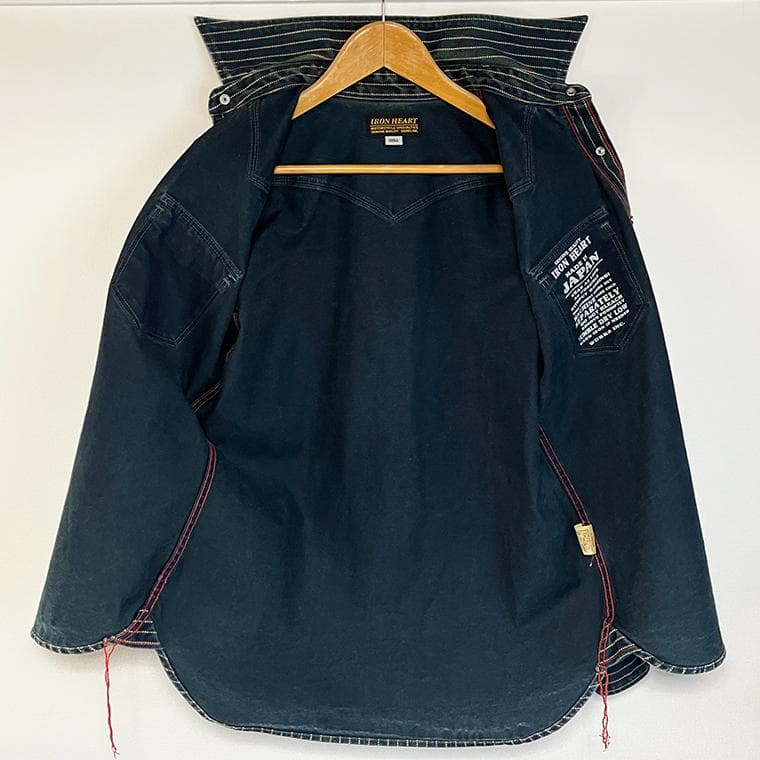 アイアンハート IHSH-62 ウォバッシュ ウエスタンシャツ ブルー S