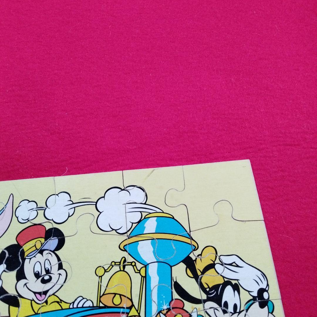 テンヨー 木製こどもジグソーパズル 30ピース ミッキーのきかんしゃ