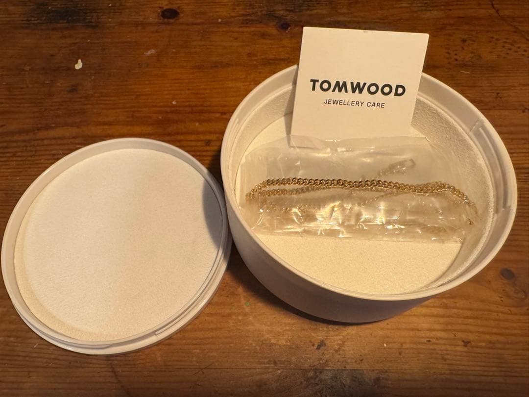 【美品】Tom Wood Curb Chain M Gold 24.5インチ TOMWOOD トムウッド Curb Chain M Gold-24.5 ゴールド カーブチェーン