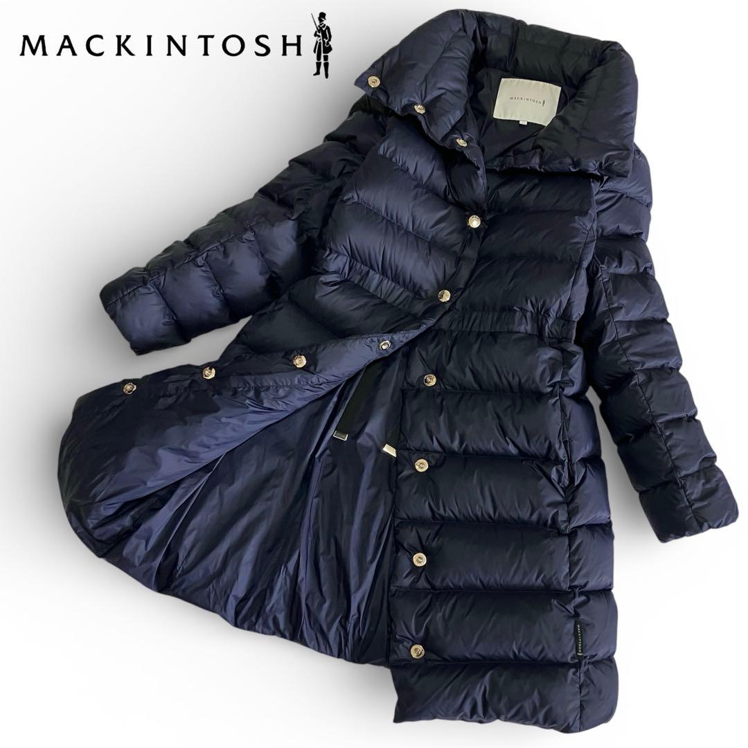 美品 マッキントッシュ 現行 ダウン コート ネイビー 金ボタン - メルカリ