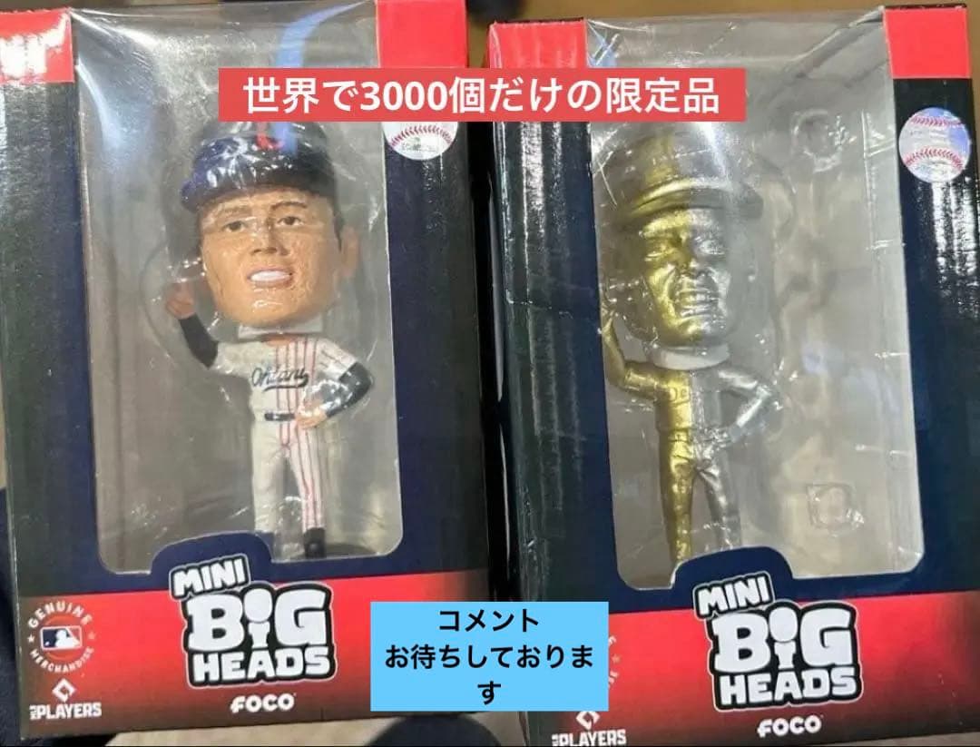 大谷翔平 FOCO MINI BIG HEADS フィギュアセット - メルカリ