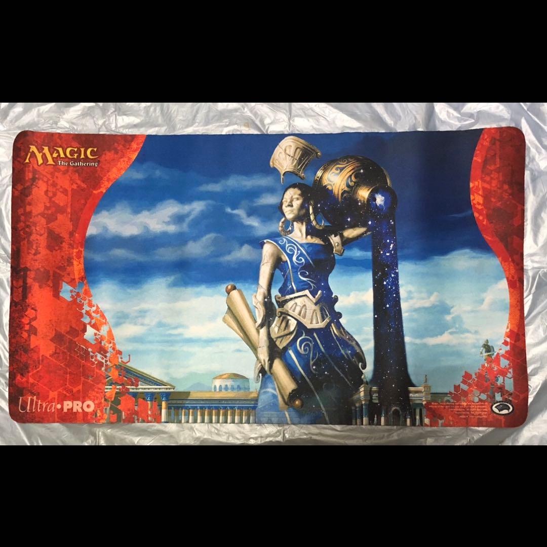 mtg プレイマット 都市国家の神、エファラ テーロス