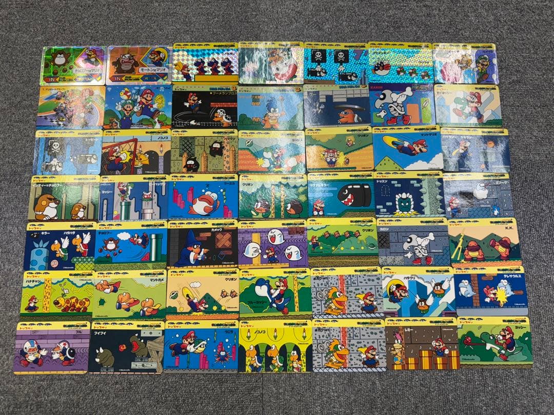 スーパーマリオ　当時物　カードまとめ売り　てれびでんわ　トップサン　49枚