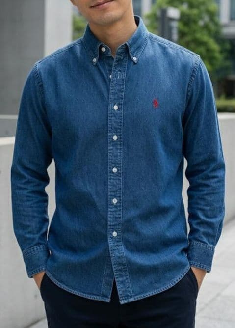 ミ*ツ様 Ralph Lauren デニムシャツ Sサイズ ブルー