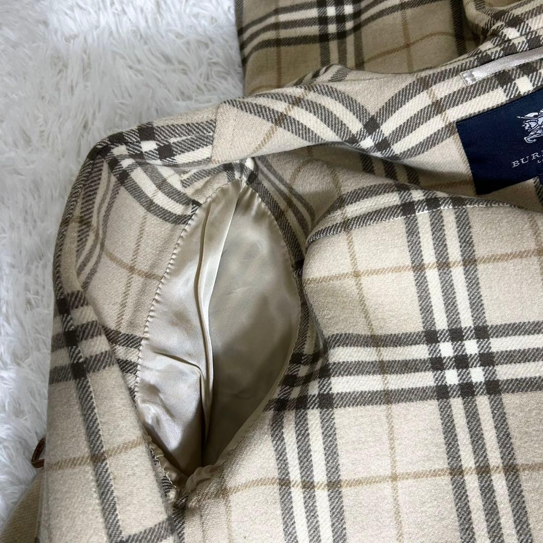 美品✨《バーバリーロンドン》カシミヤ混 ダブルフェイス フーデッドコート36