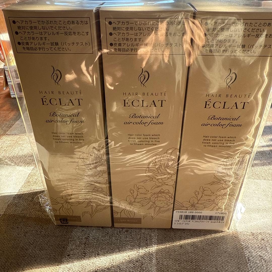 ECLAT Botanical air color foam 3本セット