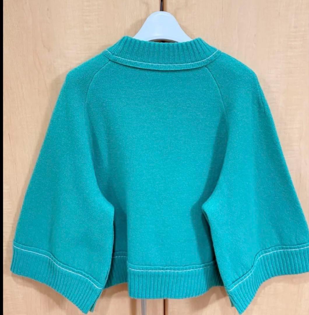 3500円お値下！13万★sacai サカイ★カシミアニット “S”ピンバッチ付