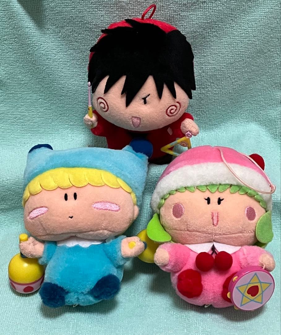 匿名配送】ミルモでポン！ ぬいぐるみ 色々8個セット 当時品