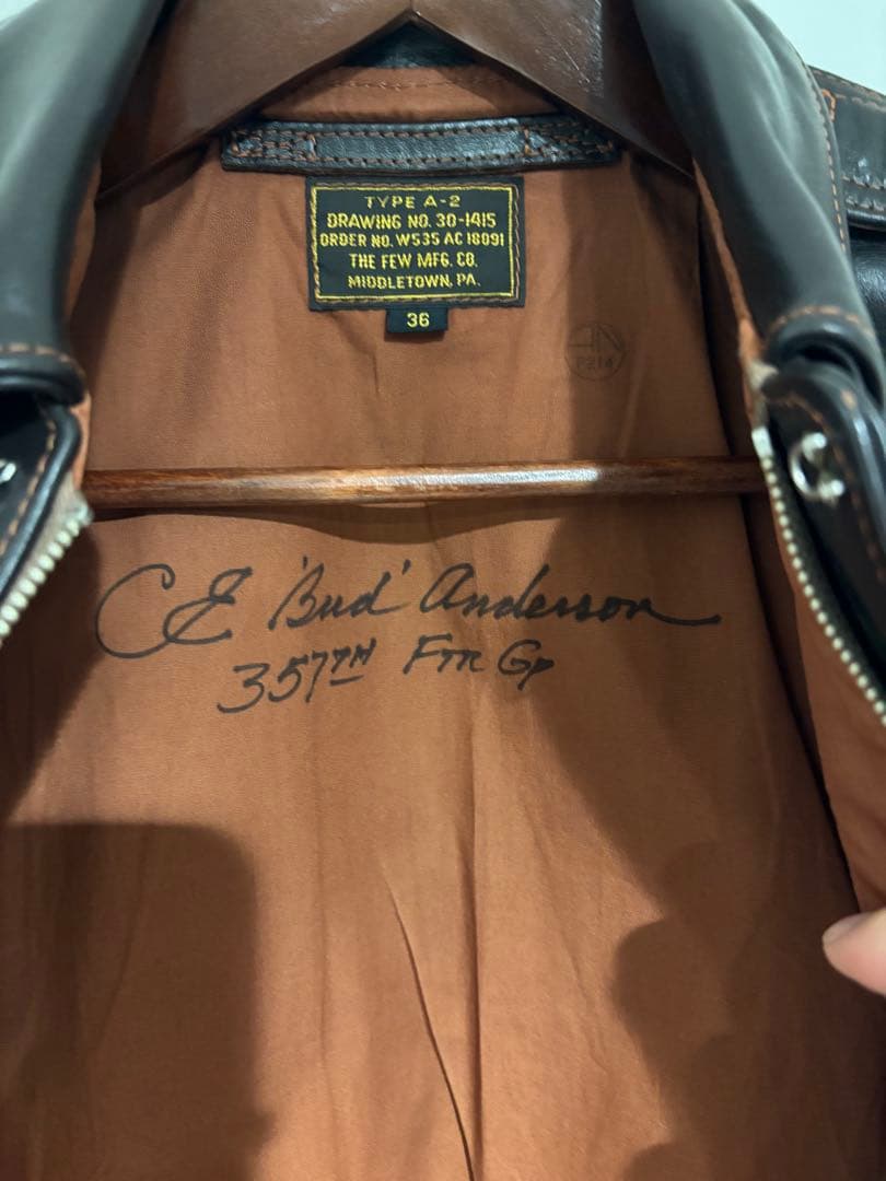極美品】THE Few ザフュー A2レザージャケット 36 - メルカリ