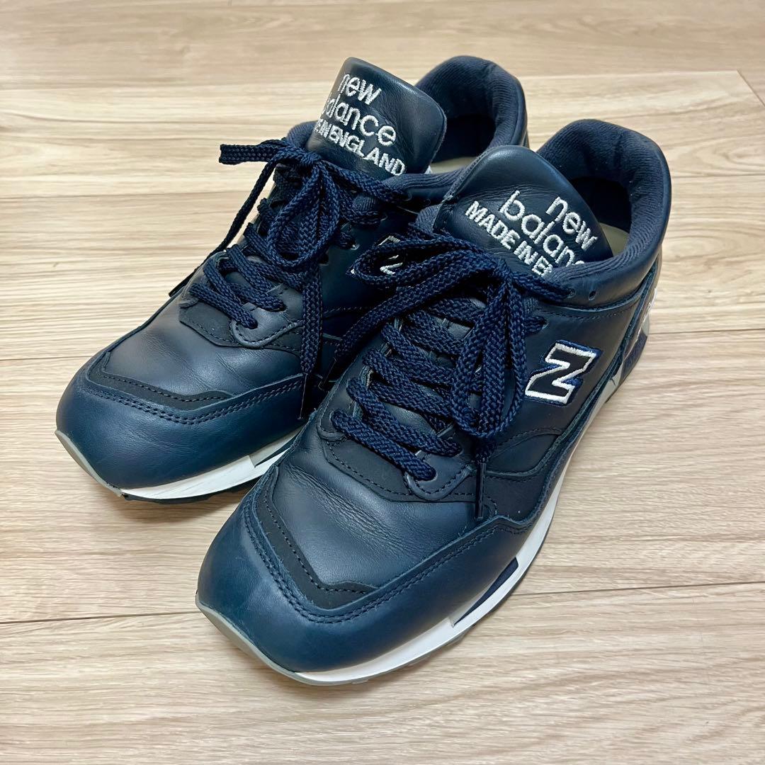 ニューバランス M1500 ネイビー オールレザー 26cm - メルカリ