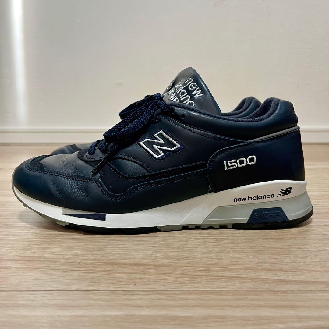 ニューバランス M1500 ネイビー オールレザー 26cm - メルカリ