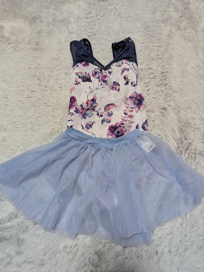 stina花柄レオタードJr.P ＆ Chacottスカート