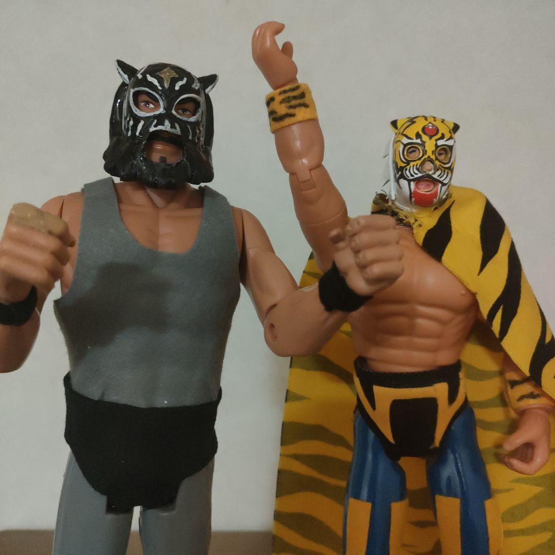 プロレス　レスラーフィギュア2体セット　自作