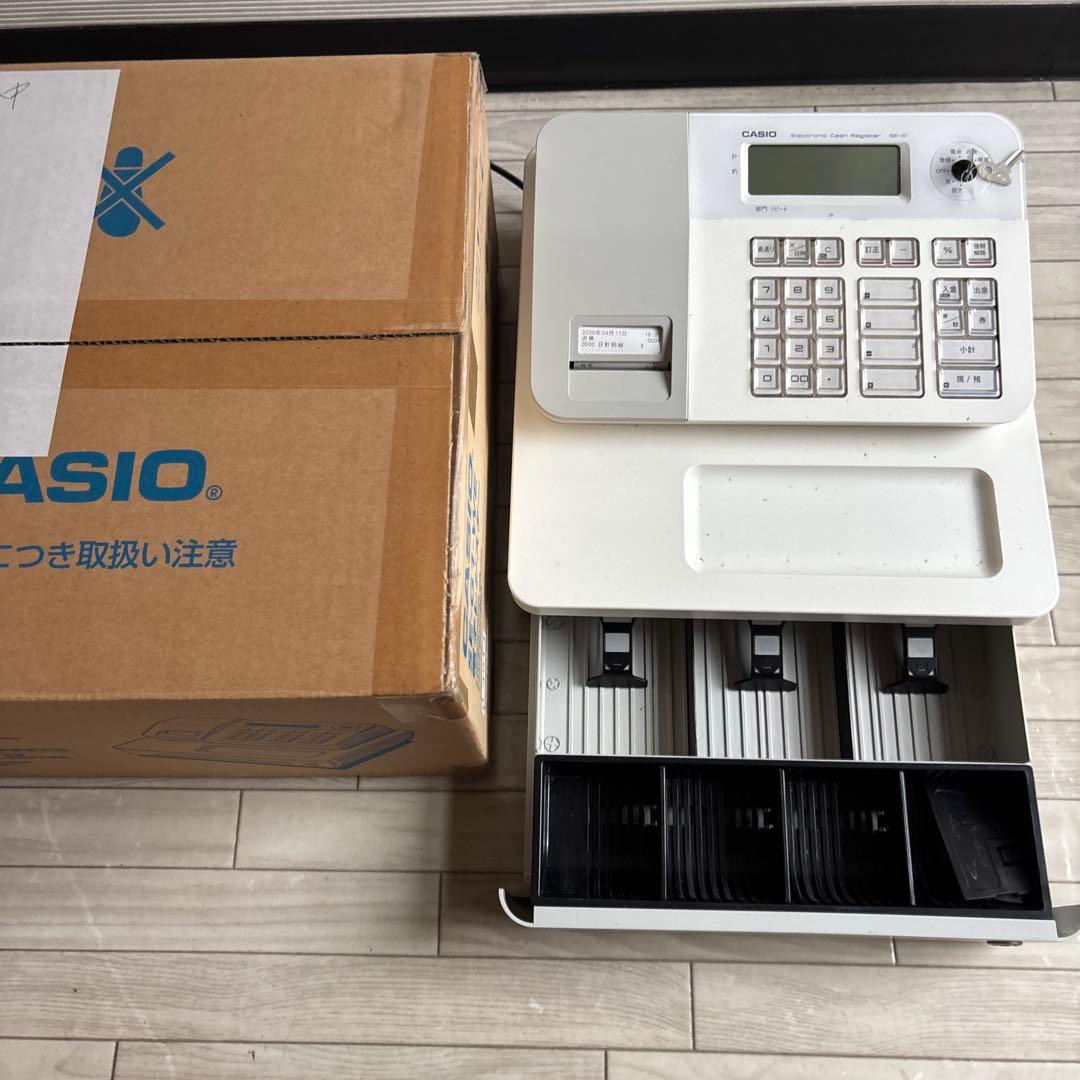 権*六様 CASIO SE-G1-WE 電子レジスター
