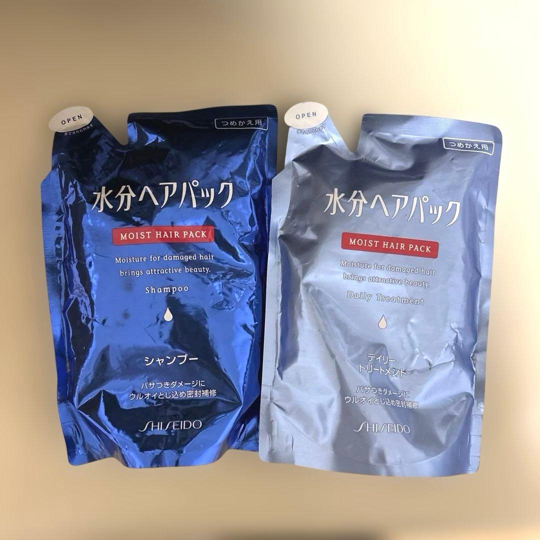 水分ヘアパック　シャンプー　トリートメント　詰め替え用　450ml