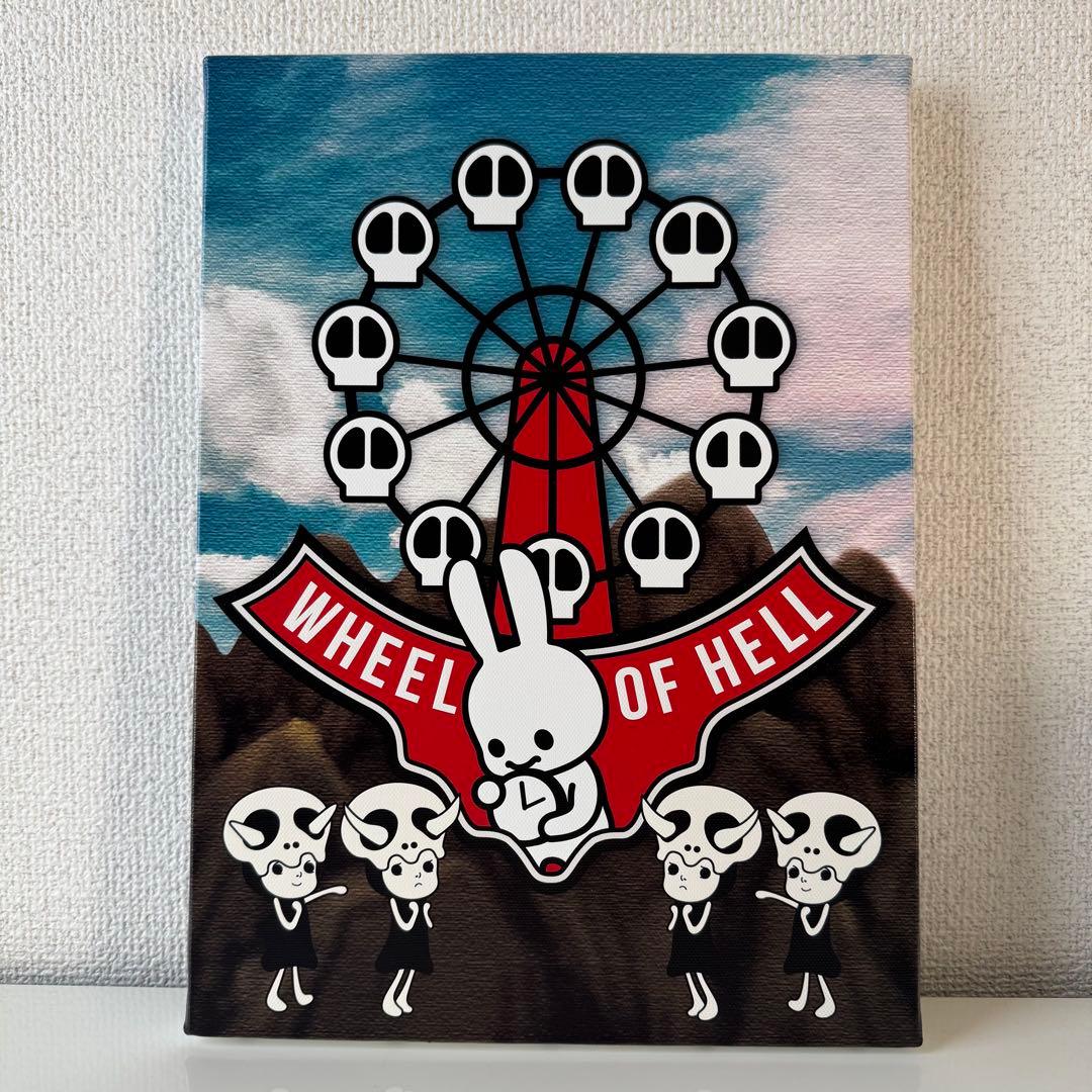 CUNE キューン「WHEEL OF HELL」キャンバスパネル　うさぎ