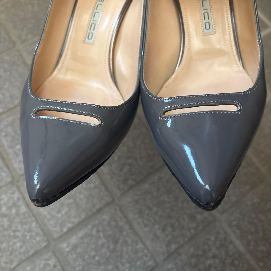 定番人気】PELLICO アネッリ 37 グレー エナメル - メルカリ