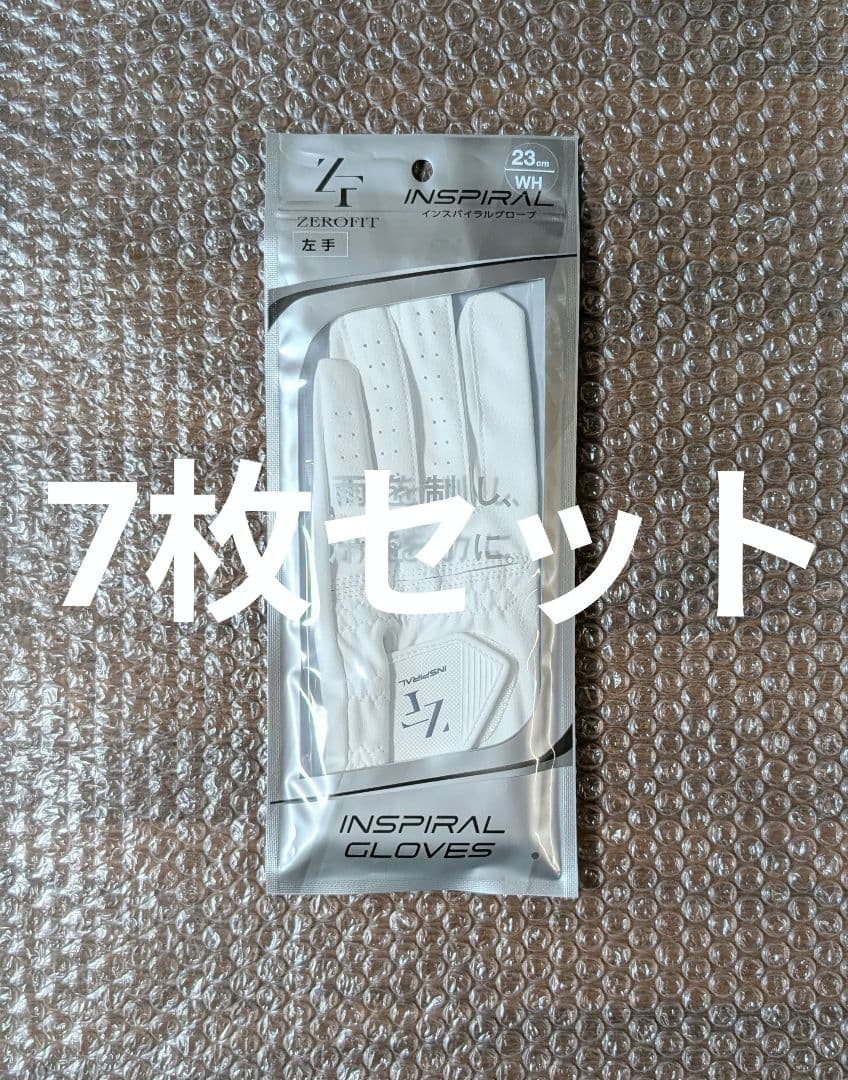 新品　7個セット イオンスポーツ ゼロフィット ゴルフグローブ 24cm ZEROFIT フリーサイズ 「ワンサイズグローブ」ゴルフグローブ ゴルフ