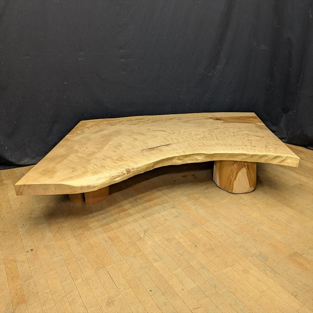 超特価品】高級 花梨 瘤杢 座卓 一枚板 天然木 艶消し ローテーブル 座