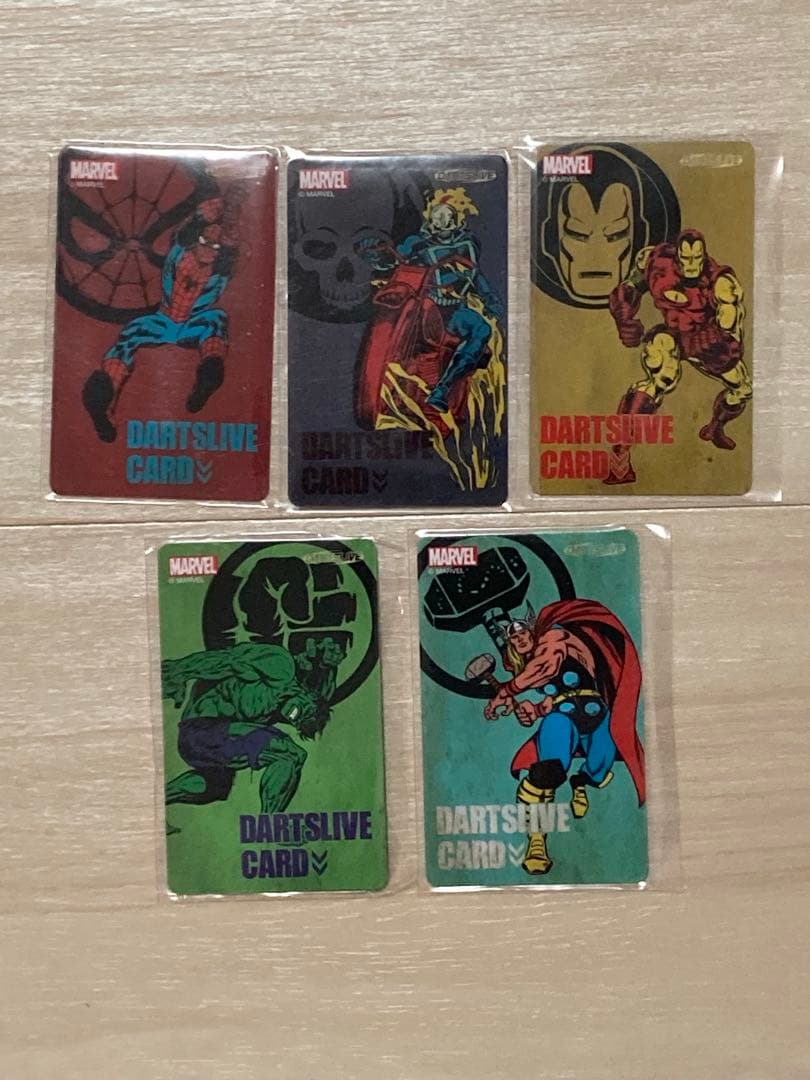 ダーツライブカード　マーベル　5枚セット