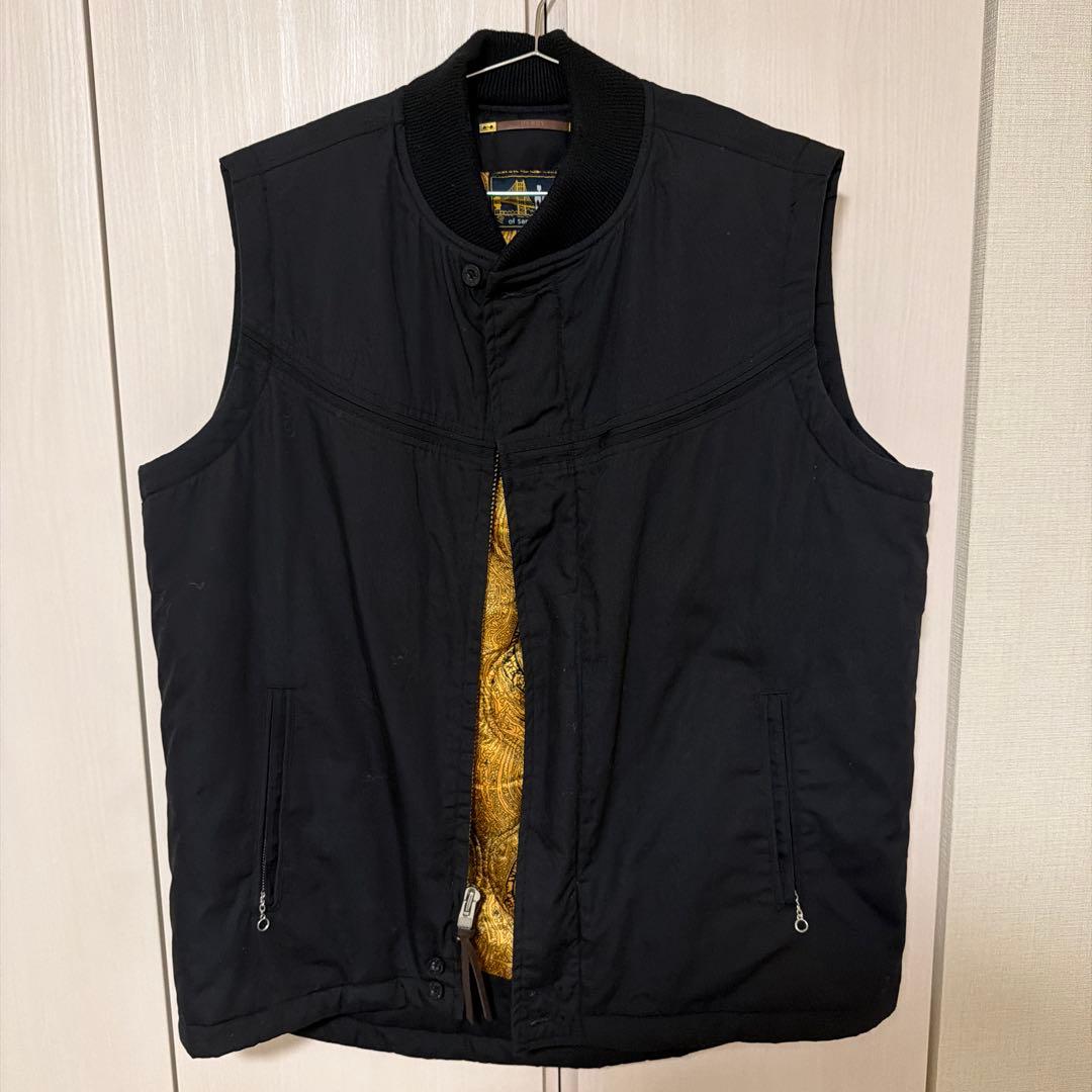 Derby of San francisco Vest 希少Ｓブラックゴールド