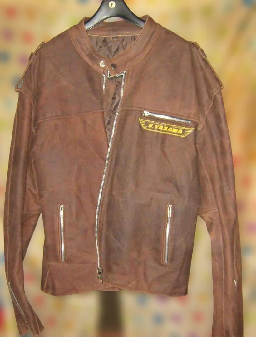 ペイント・ライダース革ジャン　XXL表記で実寸はやや大きめのXL Yazawa