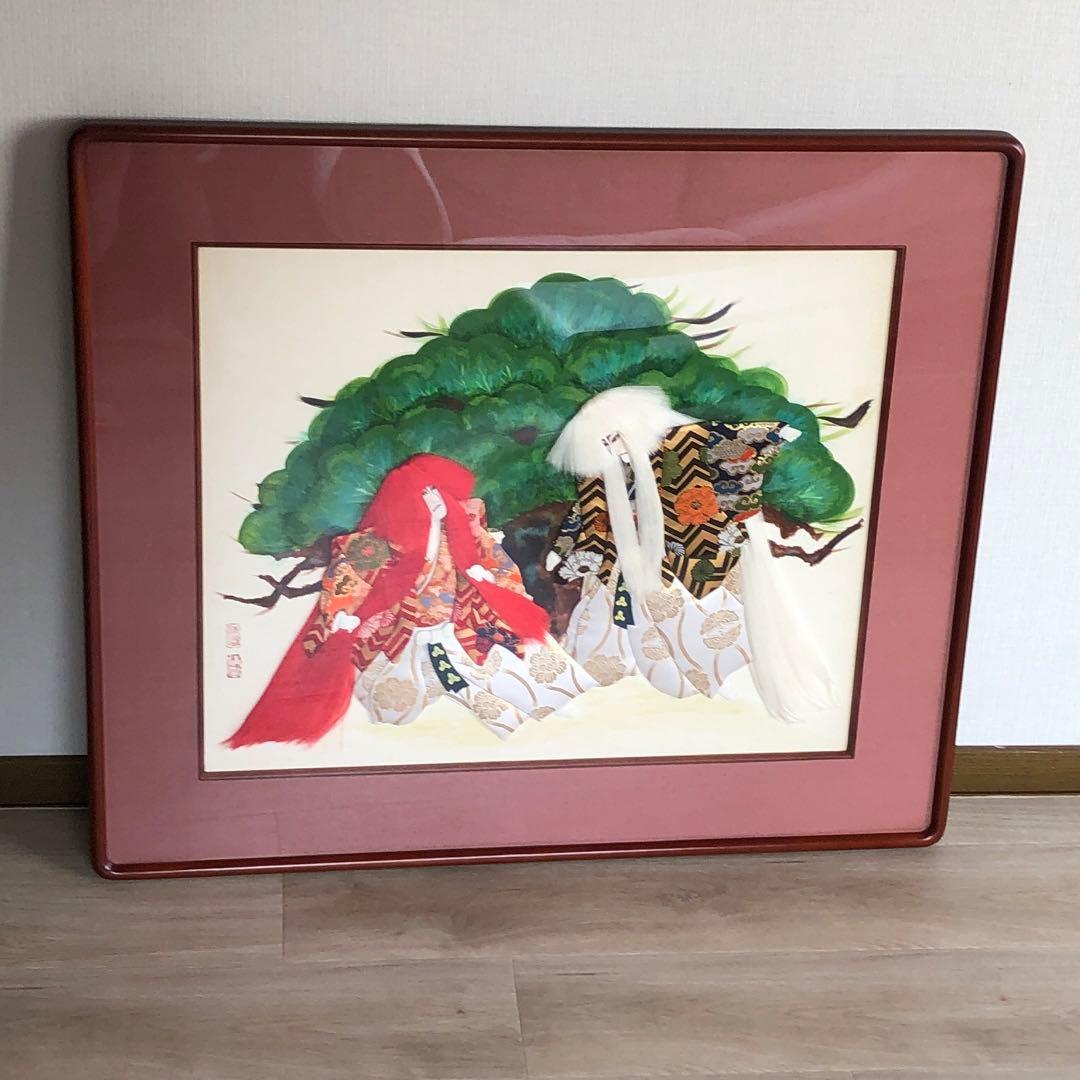 連獅子　絵　壁掛け