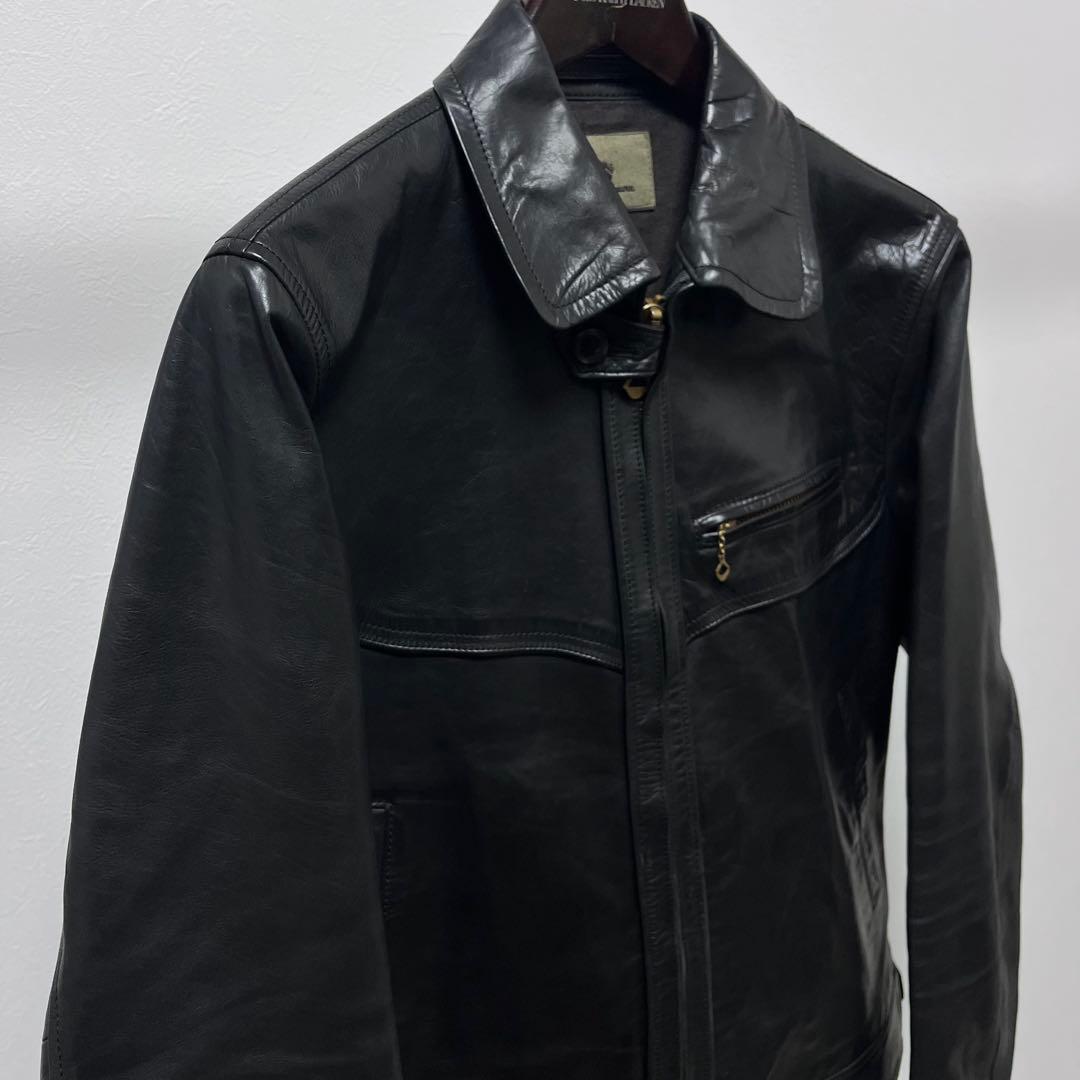 超希少 ナイジェルケーボン レザージャケット シングルライダース 50