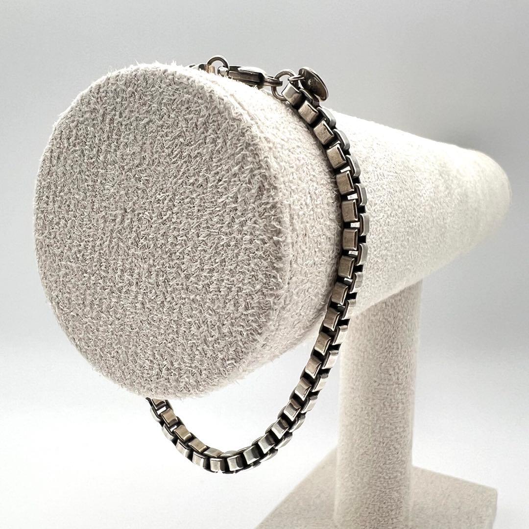 美品】Tiffany ティファニー ベネチアン ブレスレット 18.5㌢ 箱付