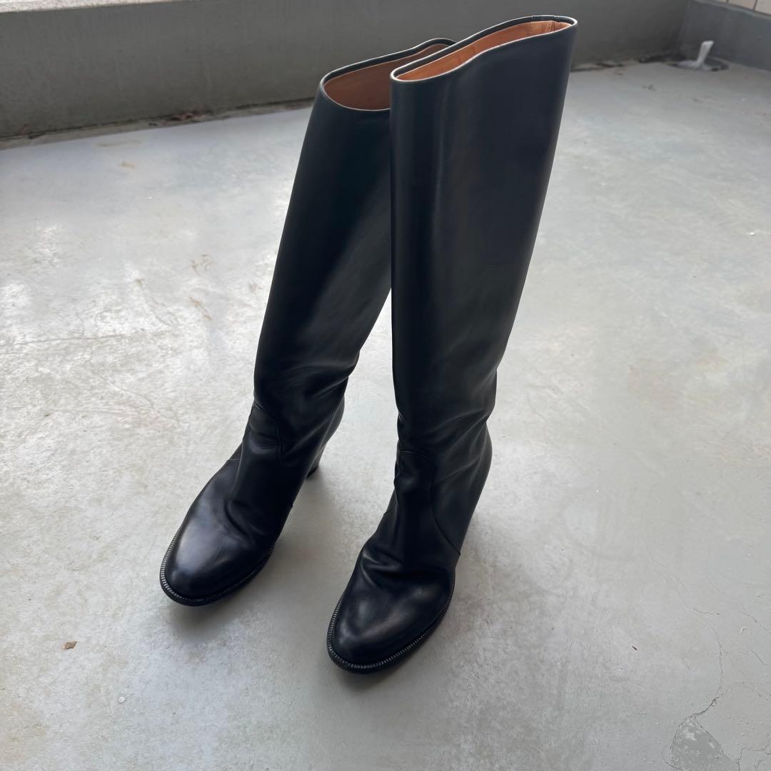 「っつ」レディースフラテッリジャコメッティ ロングブーツ 革靴