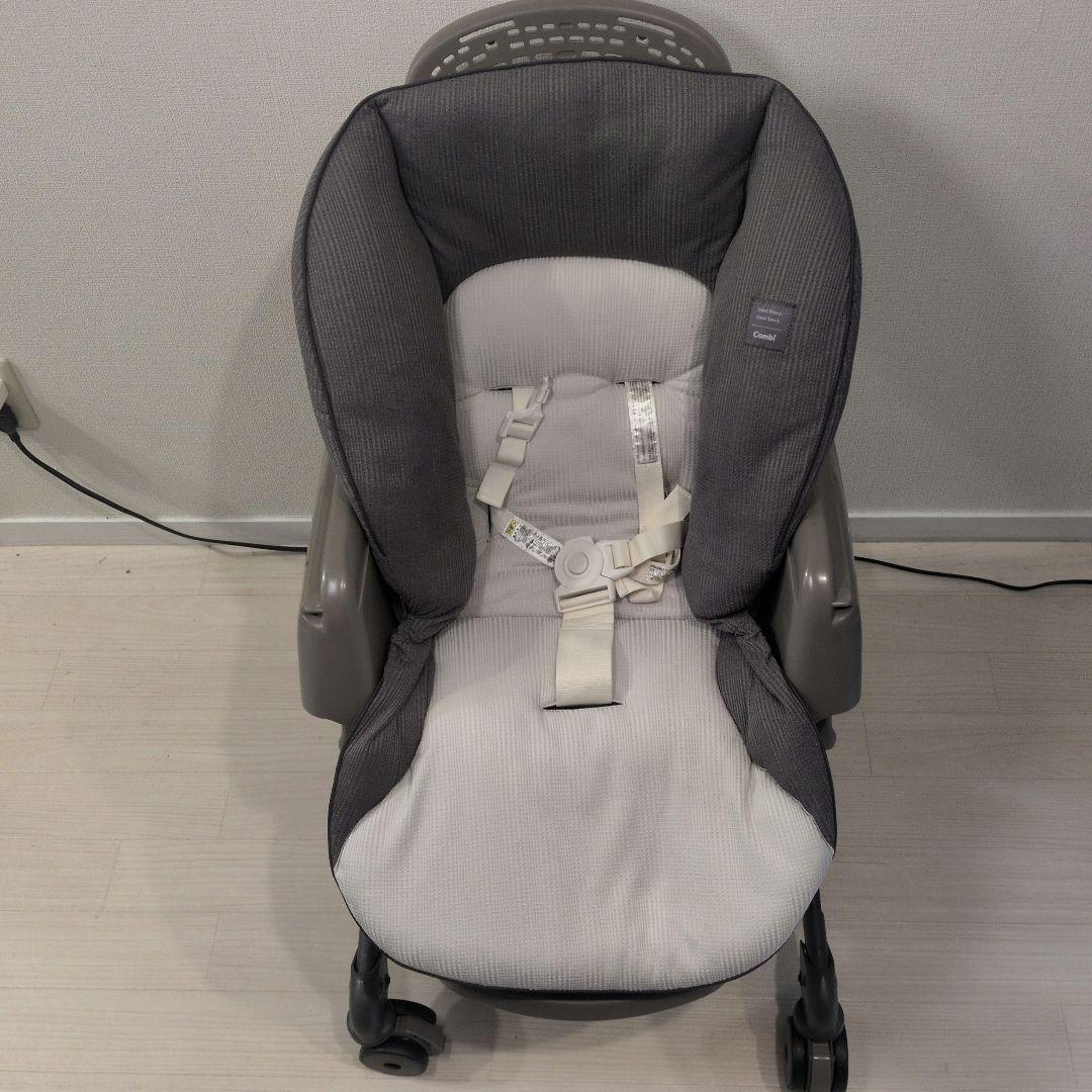 【美品】コンビ ネムリラ オートスウィング BEDi Long カフェブラウン