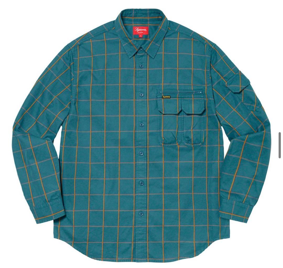 ガ*ン様 Supreme Twill Multi Pocket Shirt XL